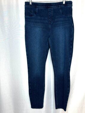 Spanx Blue Ankle Jeggings, Size: X-Large Minimalist Preppy Stretch Slimming